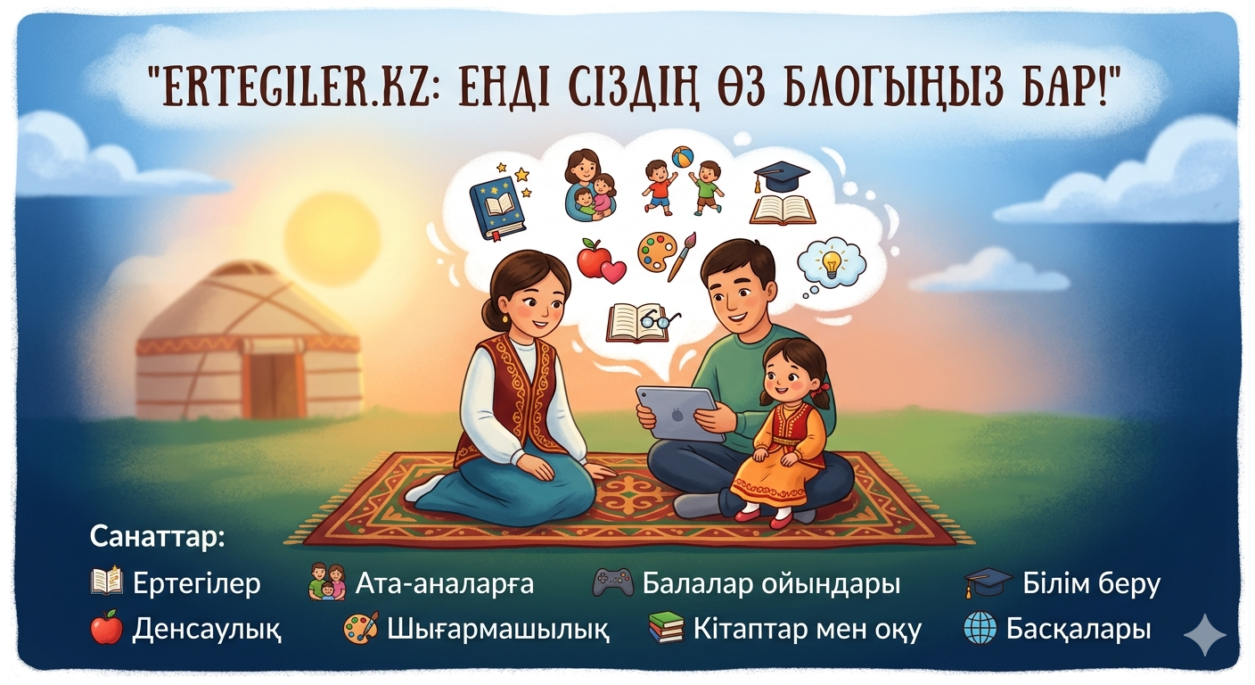 Ertegiler.kz-те жаңа белес: Өз блогыңызды бастаңыз!