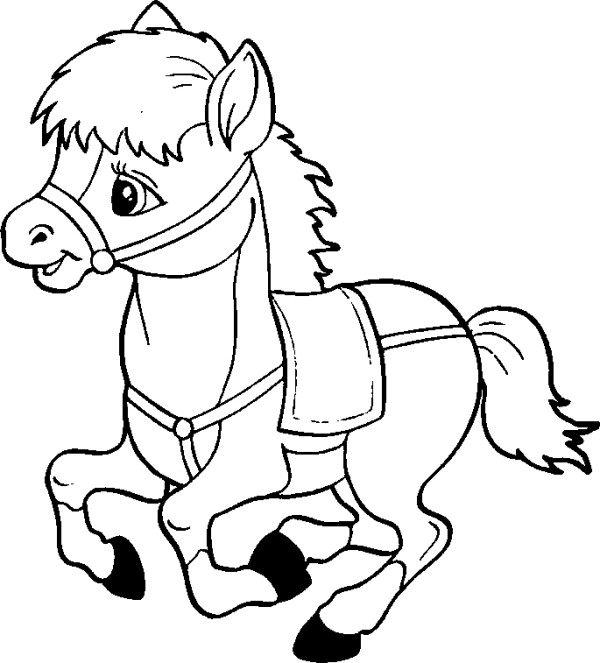 The Harnessed Horse Gallops