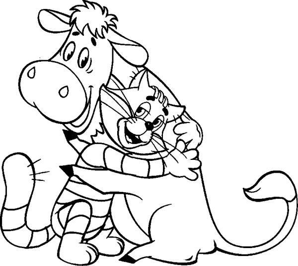 Cow and Matroskin the Cat