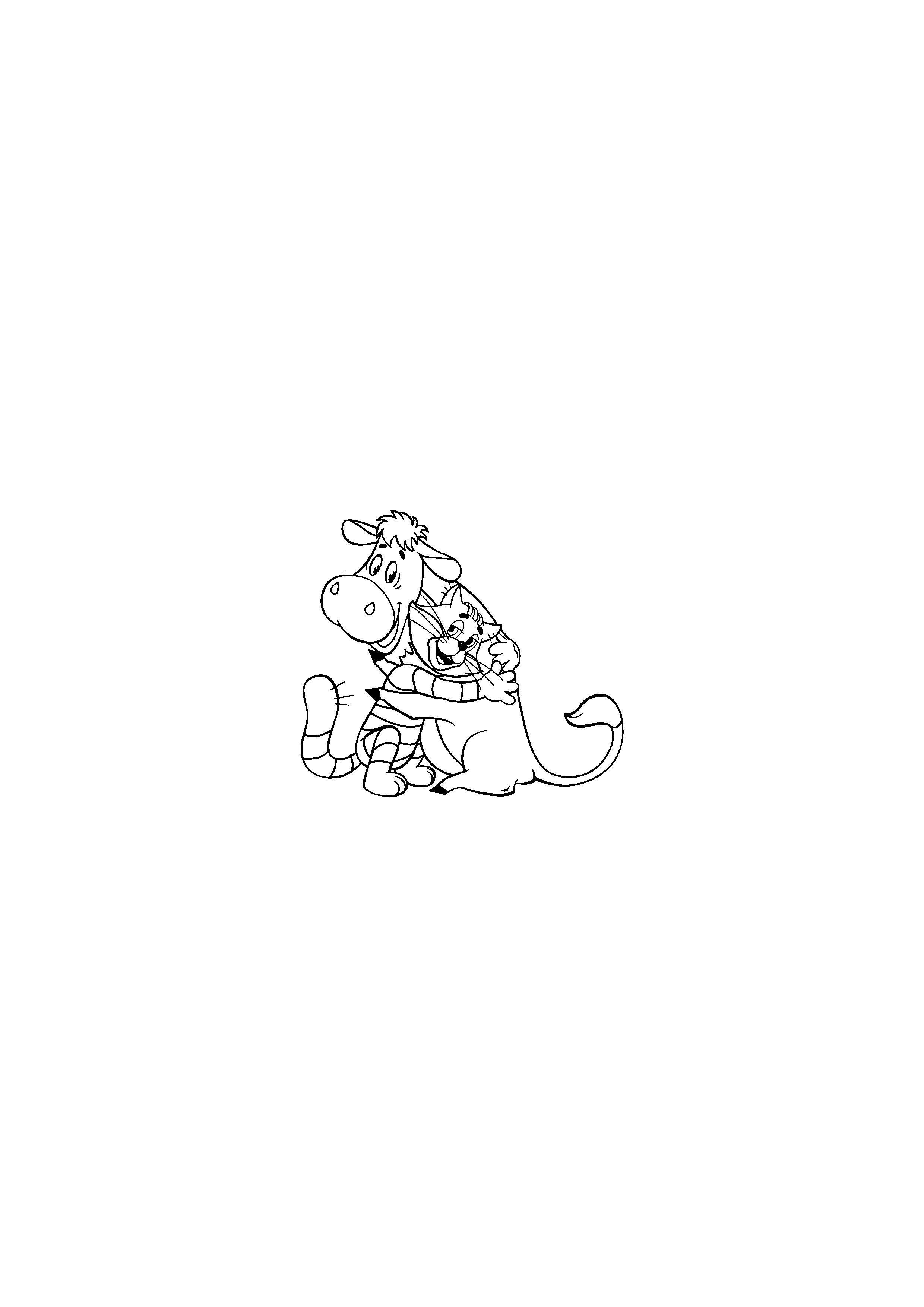 Cow and Matroskin the Cat