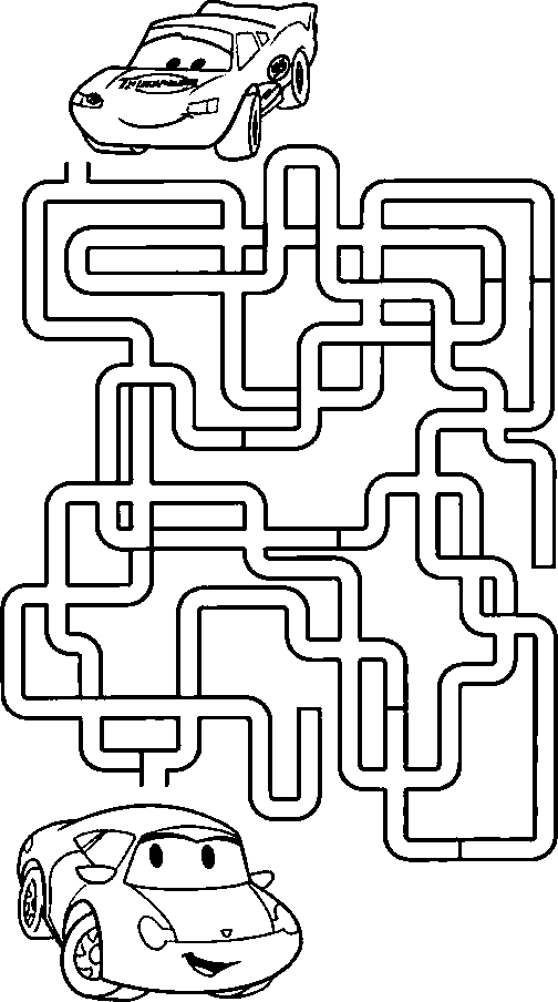 Help McQueen find the way to Sally