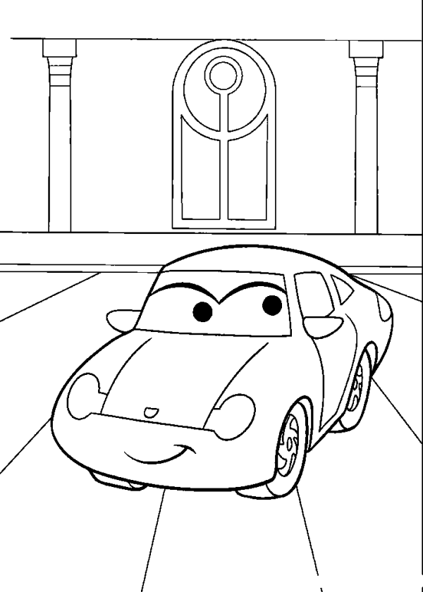 Sally by the Building with Columns