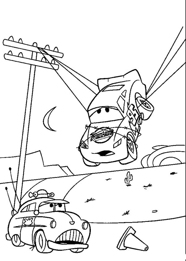 McQueen Got Stuck on the Power Lines