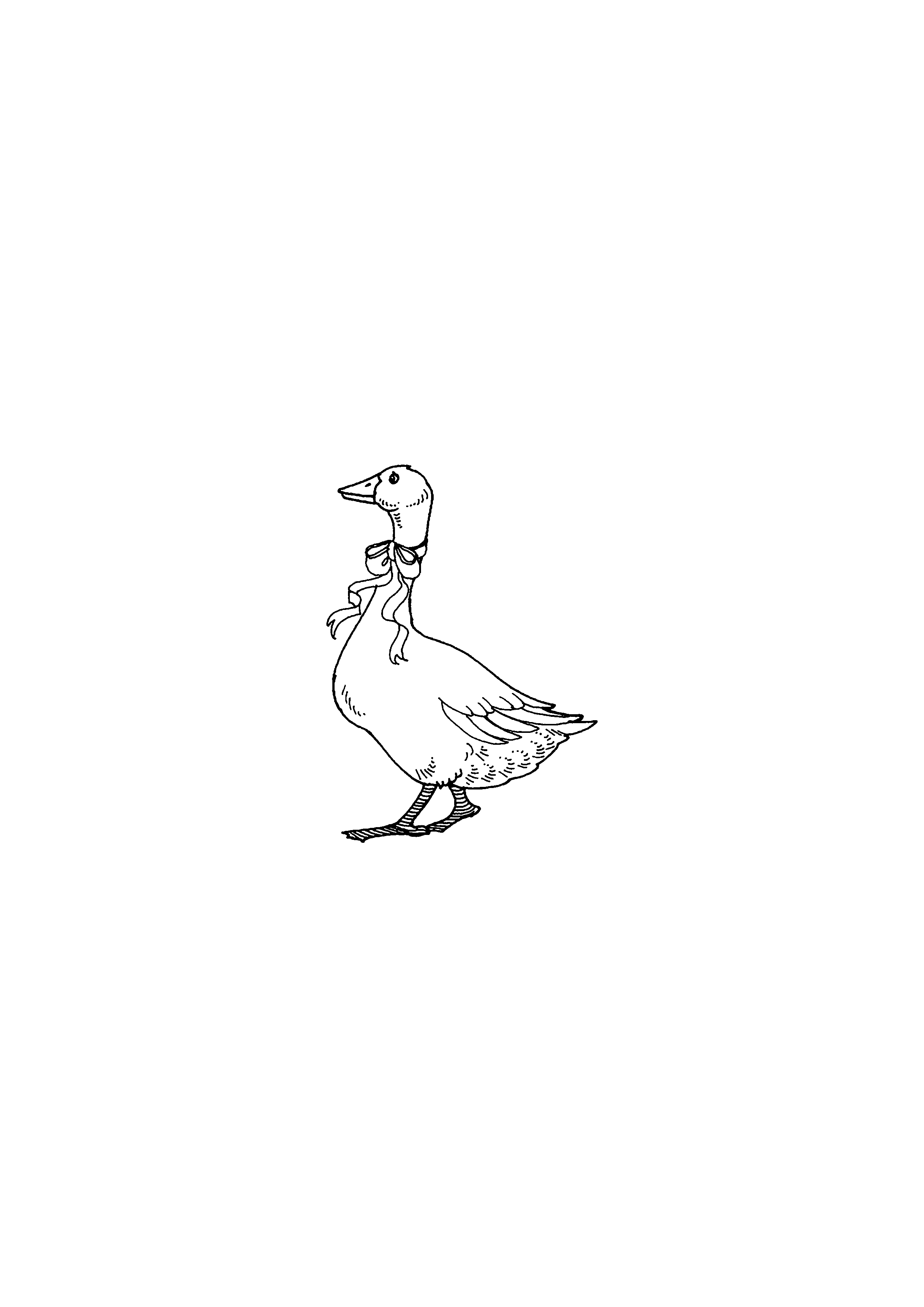 Goose with a Bow