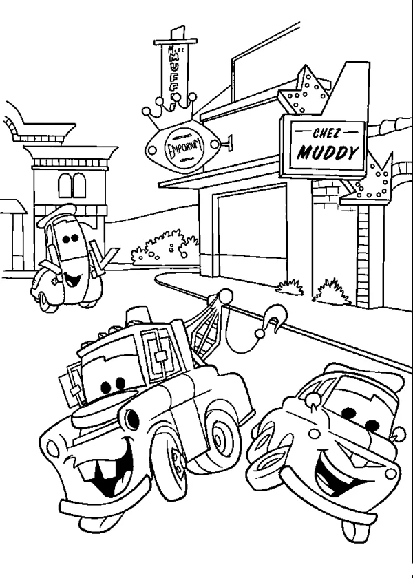 Mater with Friends Cars