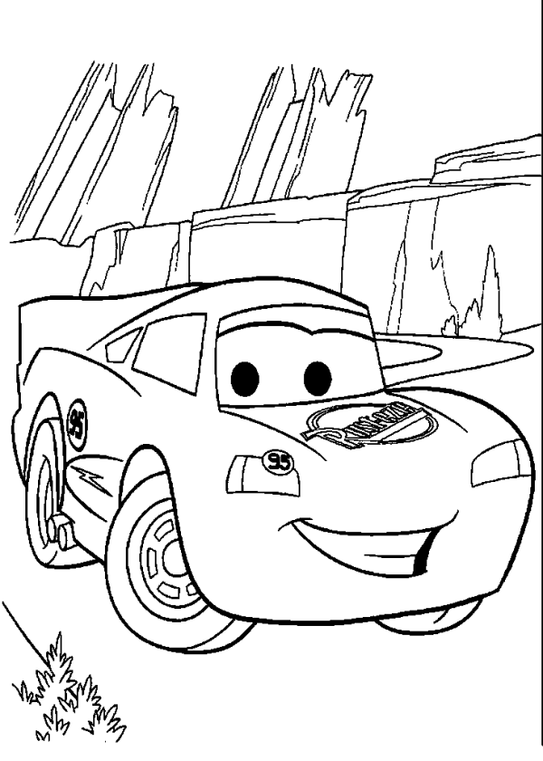Lightning McQueen Among the Rocks