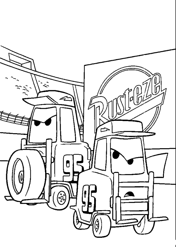 Two Forklifts from the Movie Cars