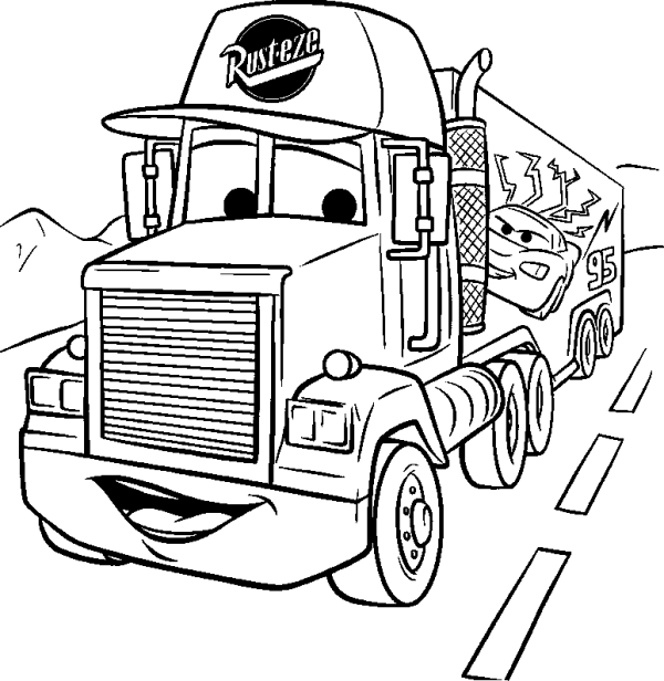Truck Mack Cars on the Road
