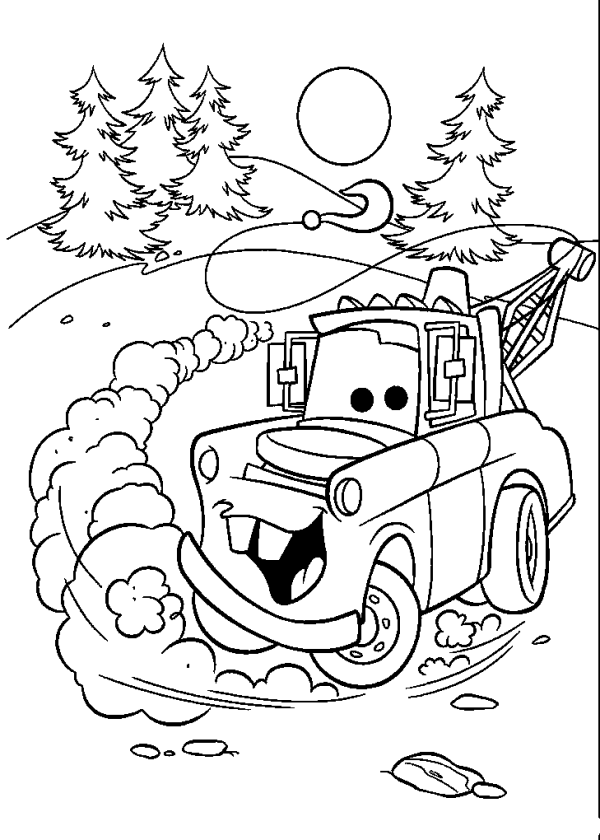 Cheerful Mater Among the Christmas Trees