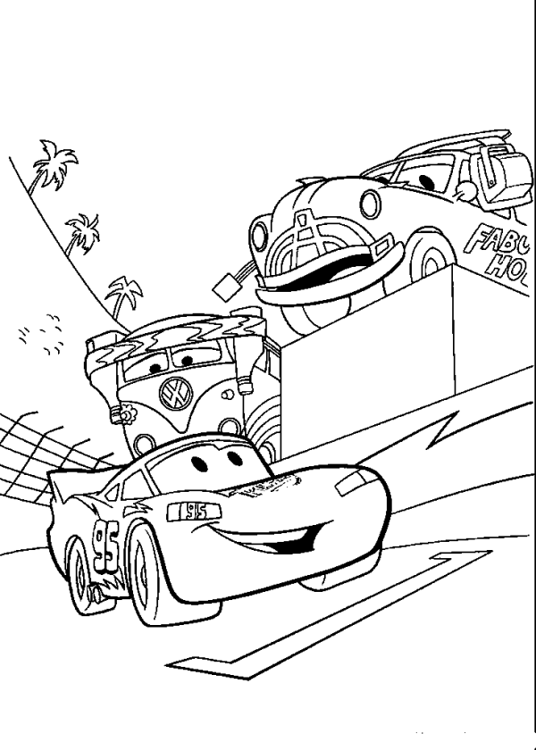 McQueen and His Friends at the Races