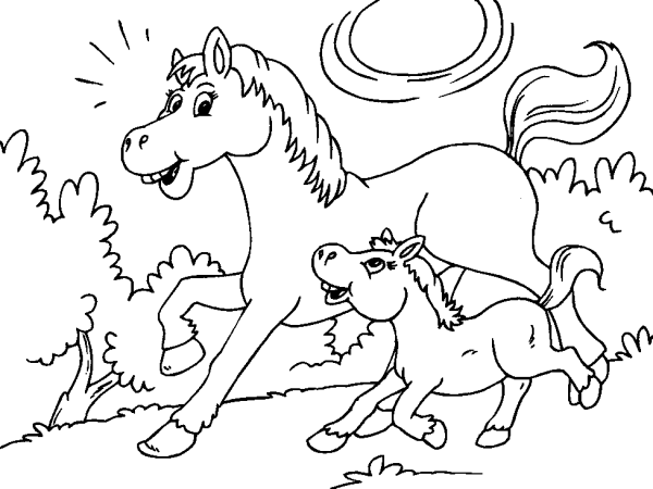 Horse with Foal