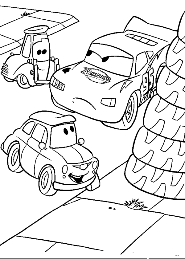 Lightning McQueen, His Friends, and Wheels