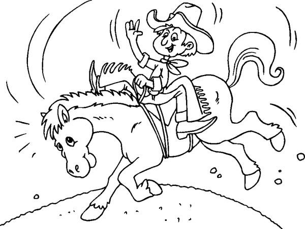 Cowboy Rides a Horse