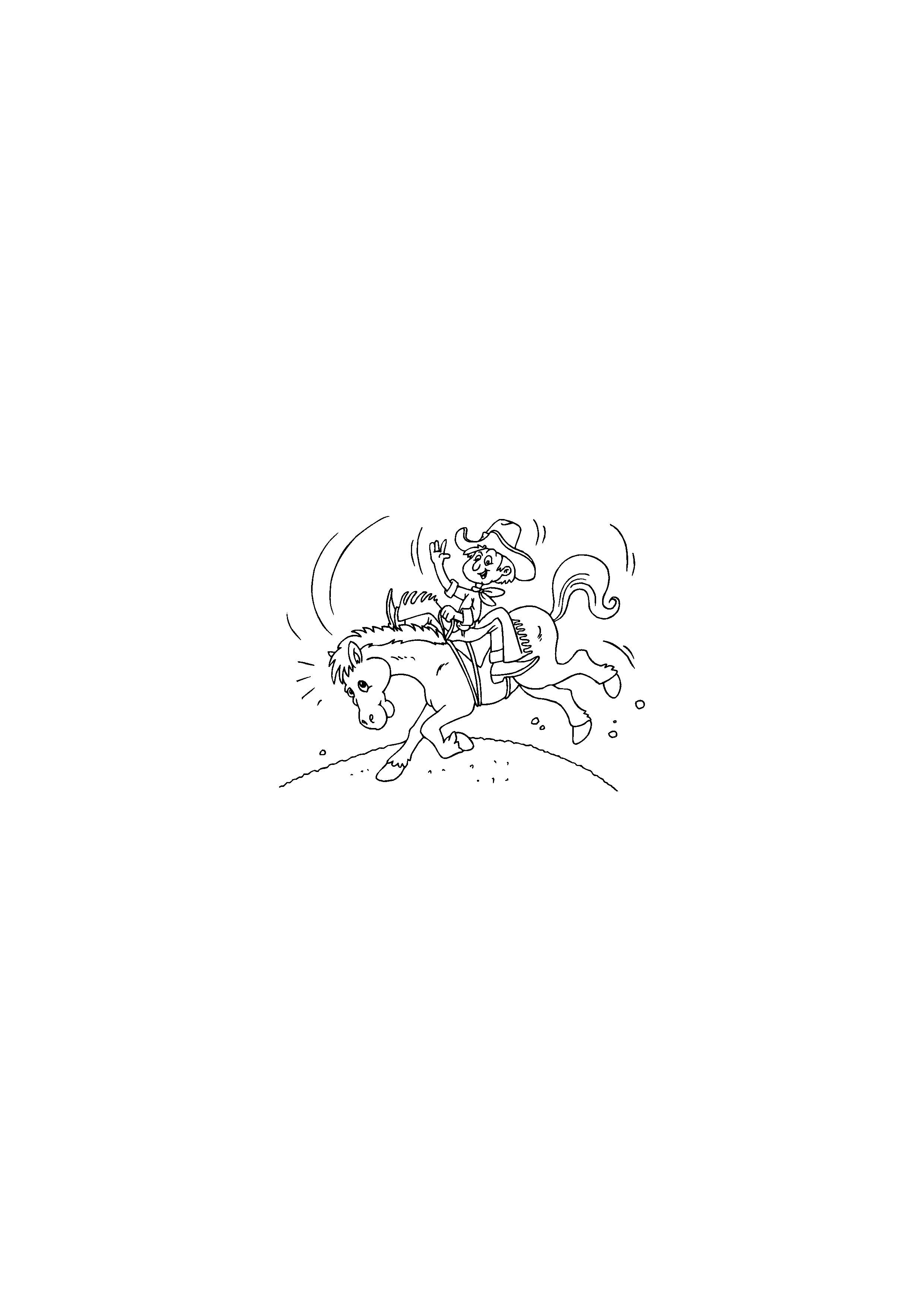 Cowboy Rides a Horse