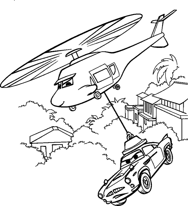 Car Being Transported by Helicopter