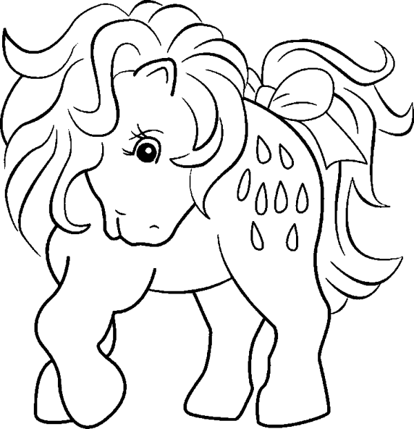 Cute Horse with a Bow