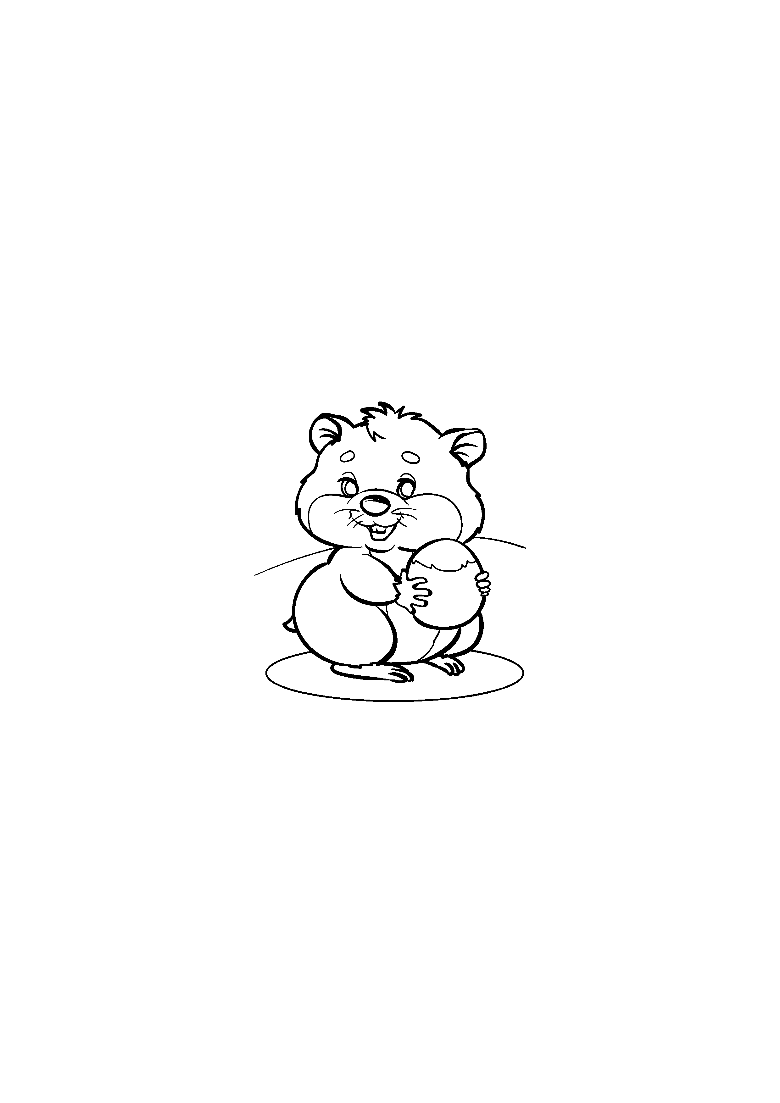 Hamster with a Nut