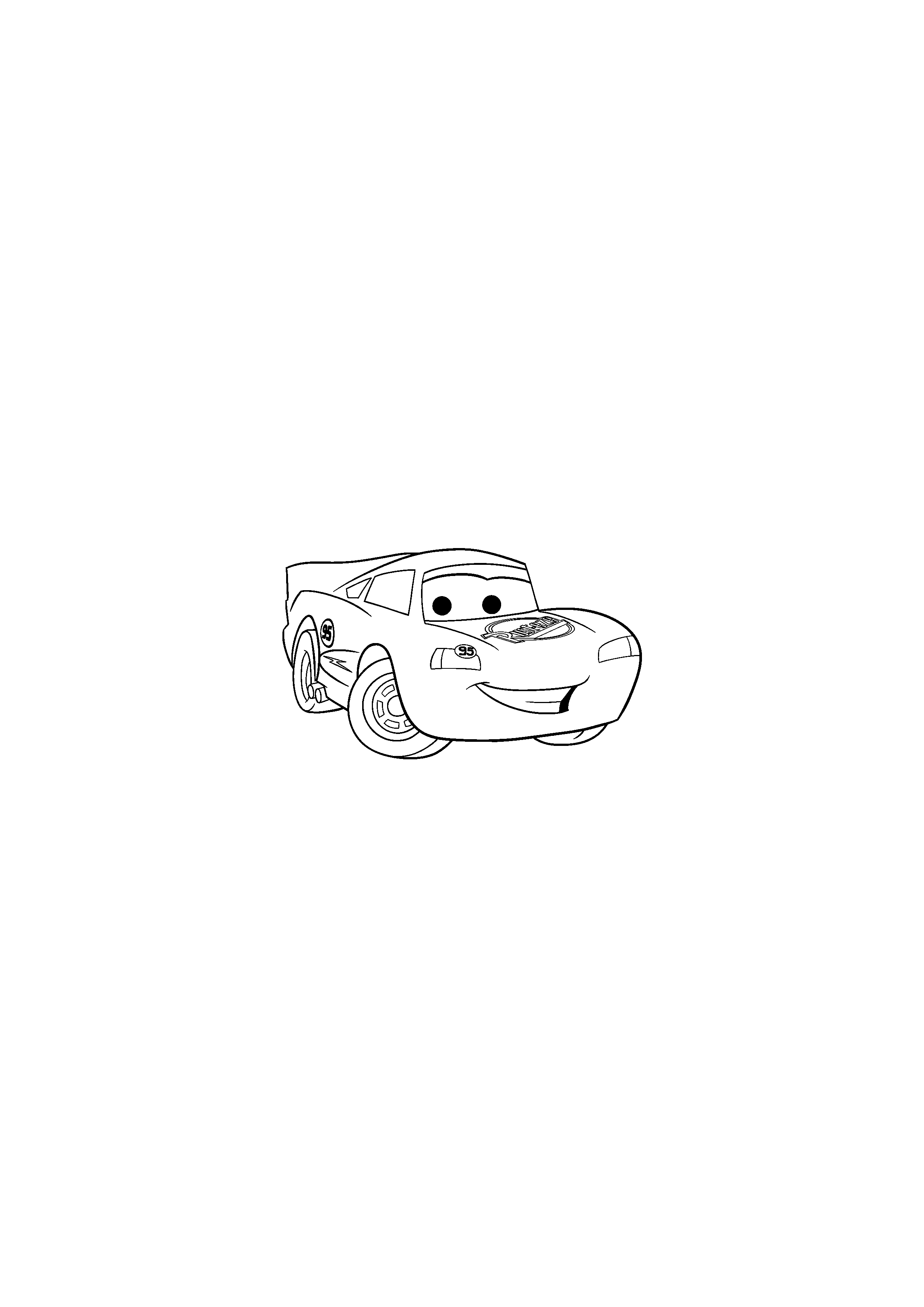 Lightning McQueen is Smiling