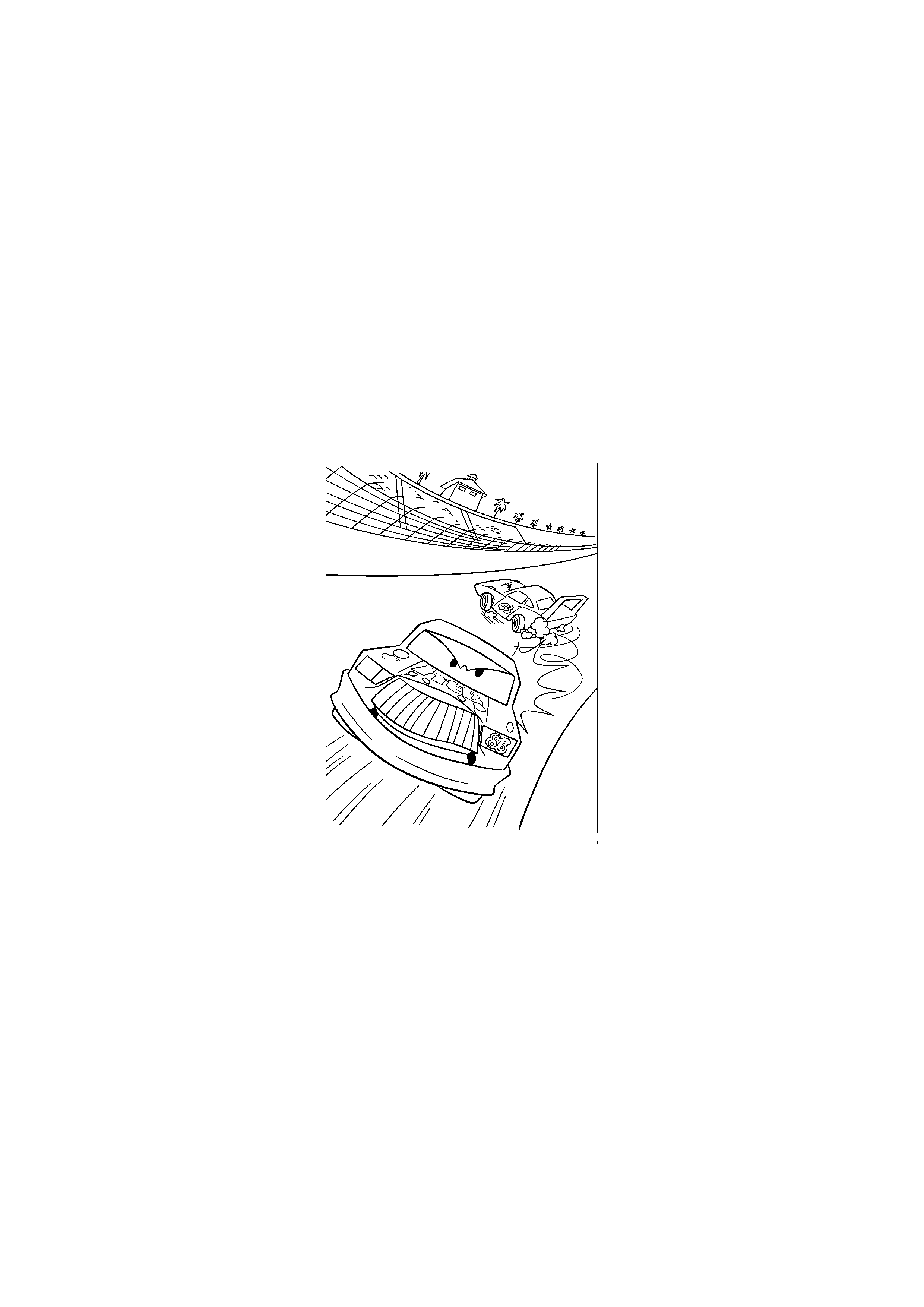 Chick Hicks Overtakes