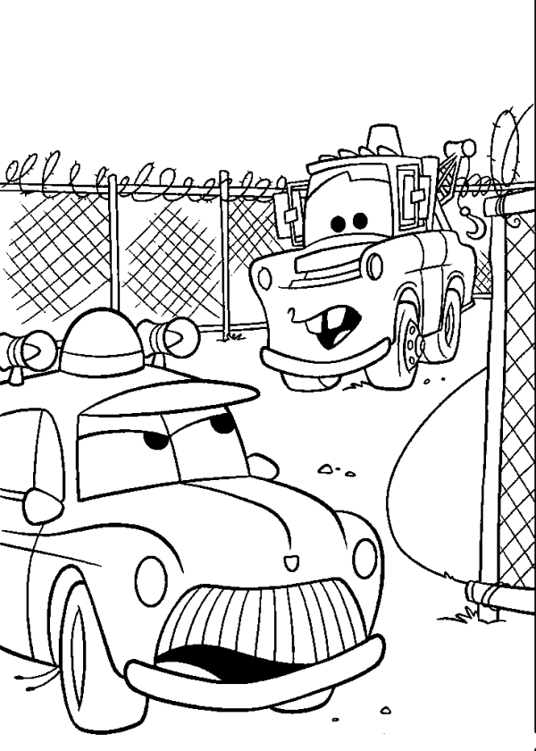 Mater and Sheriff from Cars