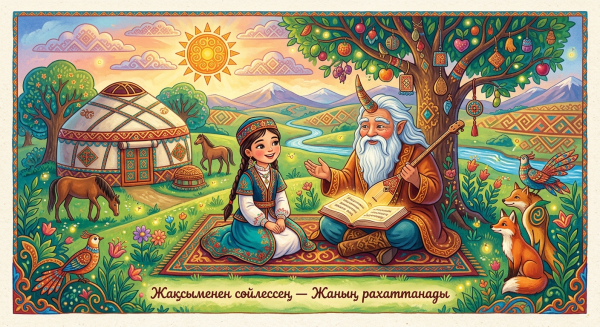 Жақсыменен сөйлессең — Жаның рахаттанады