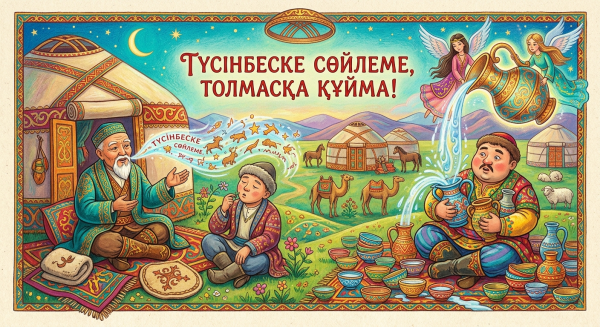 Түсінбеске сөйлеме, Толмасқа құйма!