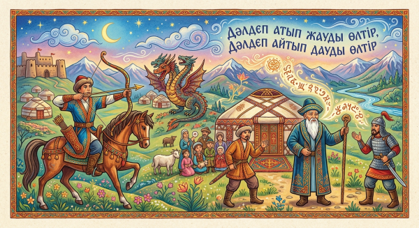 Дәлдеп атып жауды өлтір, Дәлдеп айтып дауды өлтір