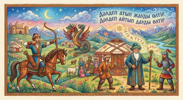 Дәлдеп атып жауды өлтір, Дәлдеп айтып дауды өлтір