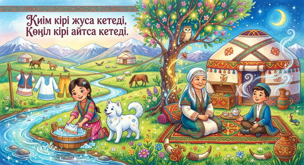 Киім кірі жуса кетеді, Көңіл кірі айтса кетеді