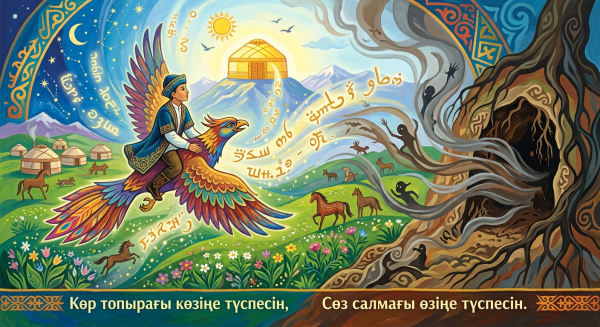 Көр топырағы көзіңе түспесін, Сөз салмағы өзіңе түспесін