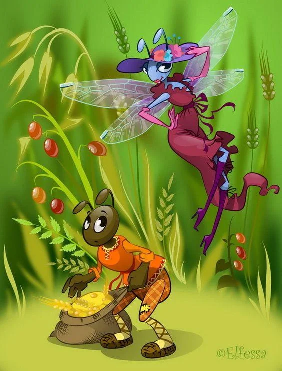 Шегіртке мен құмырсқа туралы ертегі