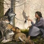 The wolf's cunning and friendship.