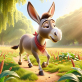 Brave donkey