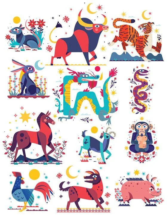 The animals competing for the head of the year