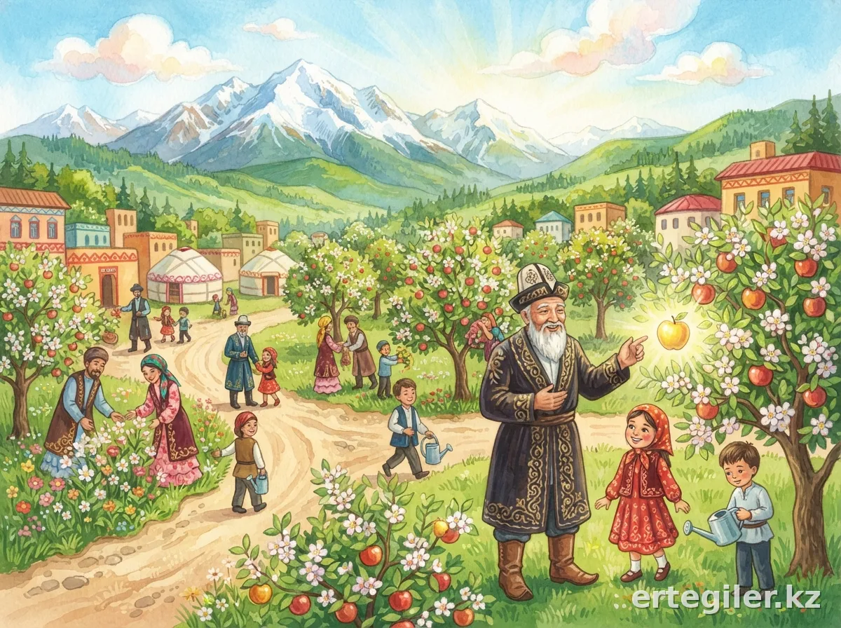 Гүлденген қала, гүлденген бақ, Алтын Алма қайта пайда болды.