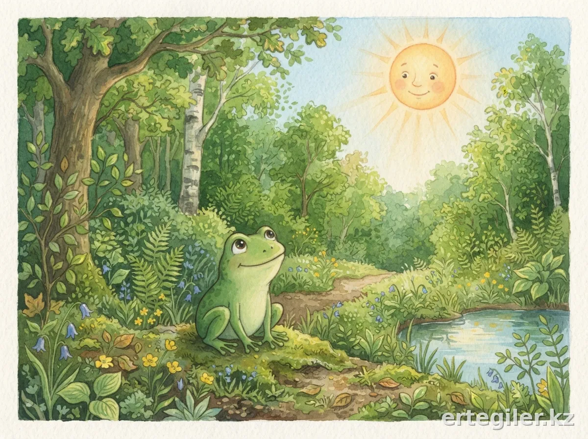 Дикий один смотрит на Солнце с надеждой.