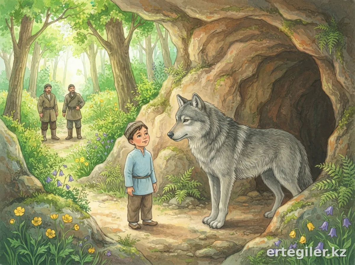 Tumar and Zholbarys meet in cave, establishing trust.
