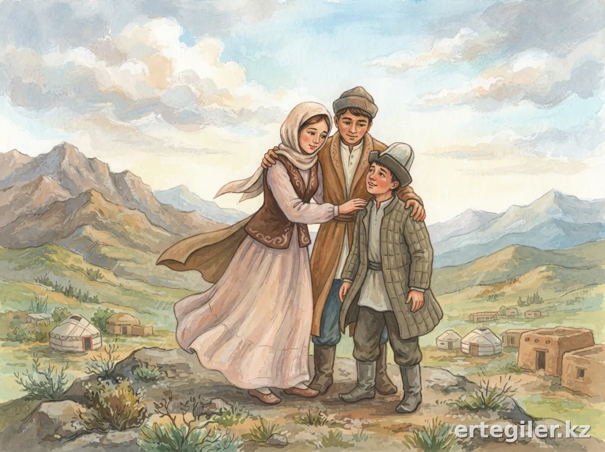 Достар дауылды тау шыңында бір-бірін қорғайды.