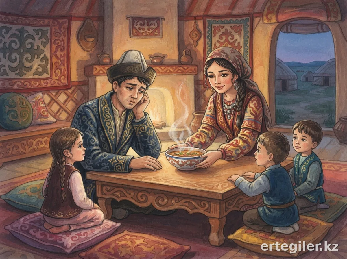 Жанар шаршаған Аянды үйінде жұбатады.