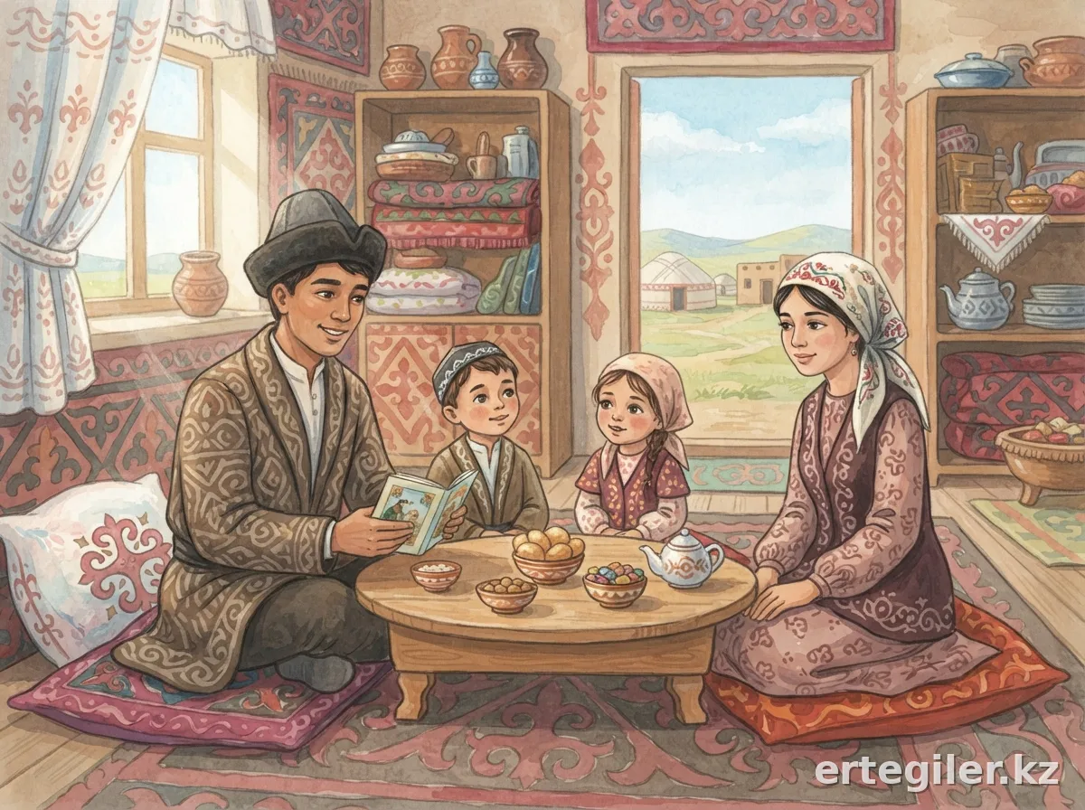 Ата-ана балаларына отбасылық құндылықтарды үйретеді.