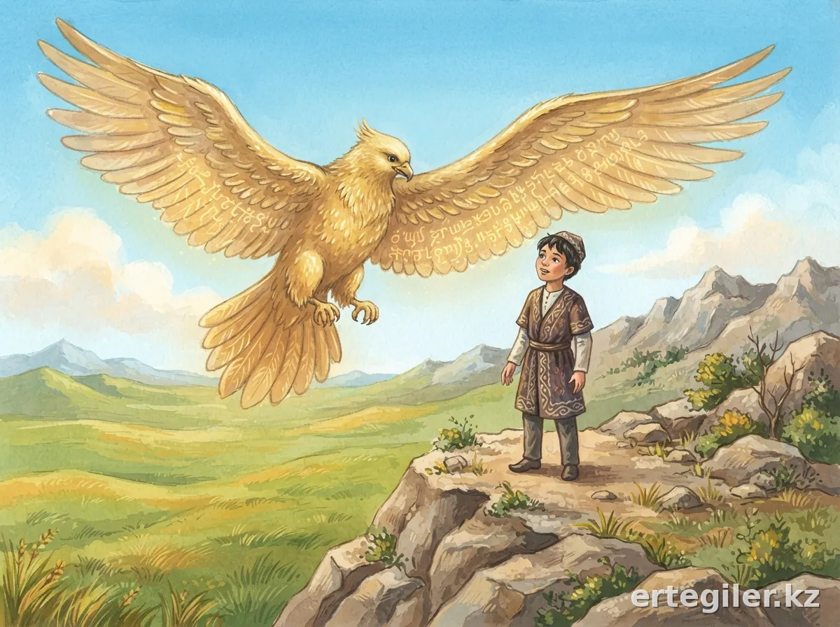 Samuryk shows Arman words on golden wings.