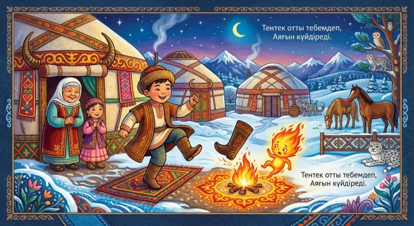 Тентек отты тебемдеп, Аяғын күйдіреді