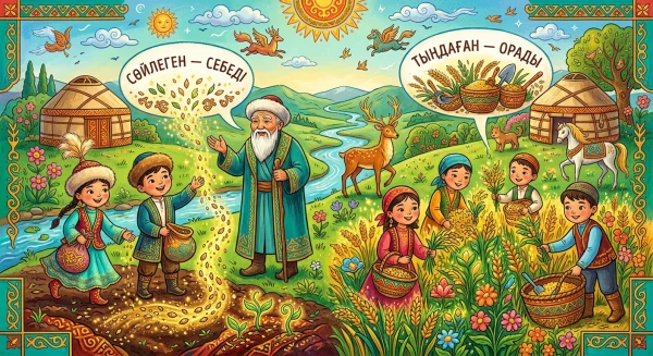 Сөйлеген — себеді, Тыңдаған — орады