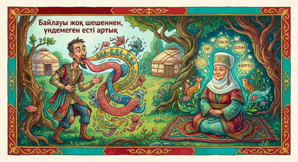 Байлауы жоқ шешеннен, үндемеген есті артық