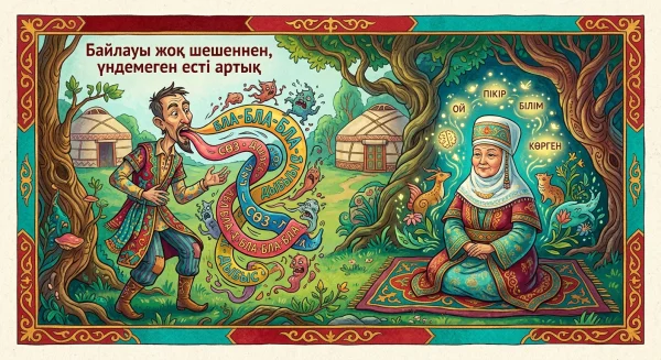 Байлауы жоқ шешеннен, үндемеген есті артық