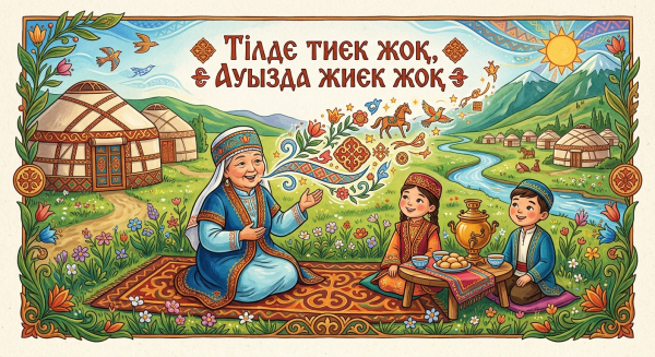Тілде тиек жоқ, Ауызда жиек жоқ