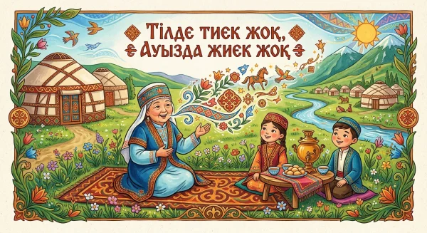 Тілде тиек жоқ, Ауызда жиек жоқ