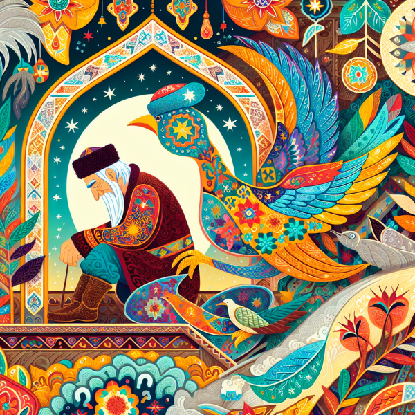 Жалмауыз кемпірдің жұлдызды құстары ертегісі